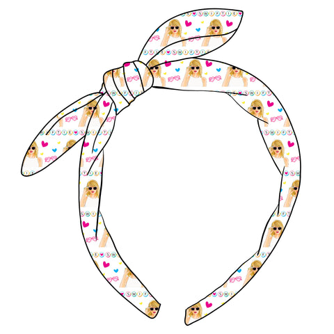 (PREORDER) KNOTTED BOW HEADBAND-Swiftie