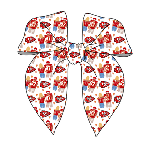 (PREORDER) PRE-TIED SURGED EDGE BOW-In My Kelce Swift Era