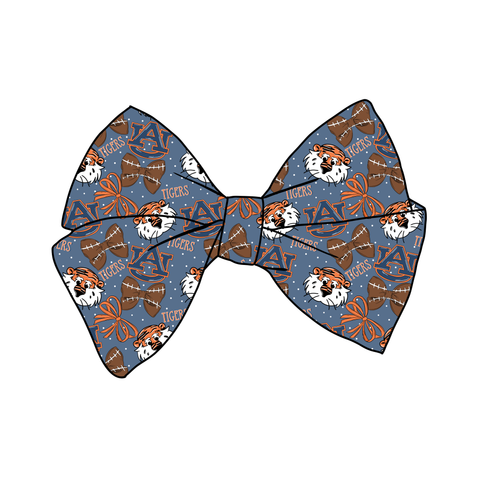 (PREORDER) PRE-TIED BOW-College Football-Auburn Tigers