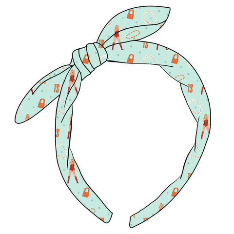 (PREORDER) KNOTTED BOW HEADBAND-Mint T.S.