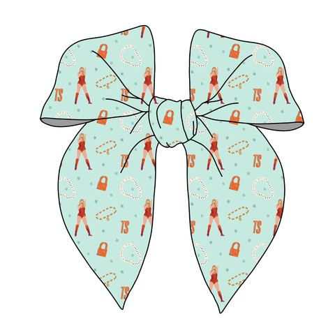 (PREORDER) PRE-TIED SURGED EDGE BOW-Mint T.S.