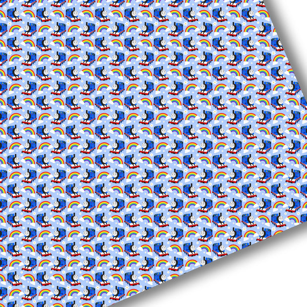 Blue Thomas Train Rainbow Premium Faux Leather