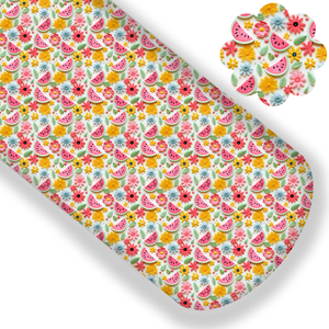**READY TO SHIP!** Watermelon Floral Premium Faux Leather