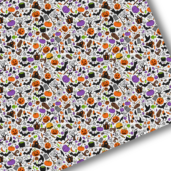 Haunted Halloween Premium Faux Leather