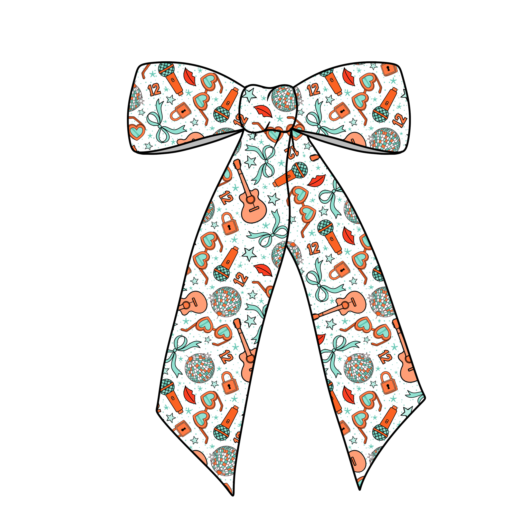 (PREORDER) PRE-TIED LONG TAILS BOW-ShowGirl (White)