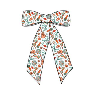 (PREORDER) PRE-TIED LONG TAILS BOW-ShowGirl (White)