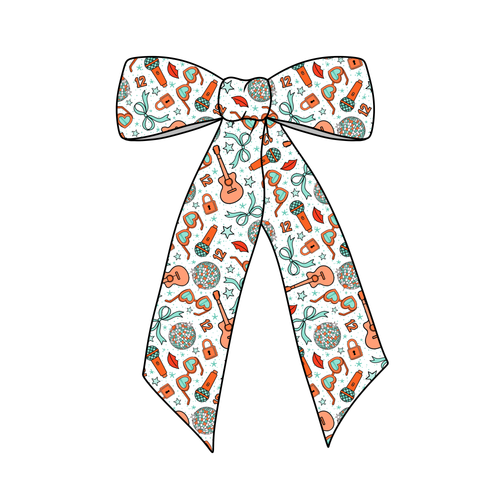 (PREORDER) PRE-TIED LONG TAILS BOW-ShowGirl (White)