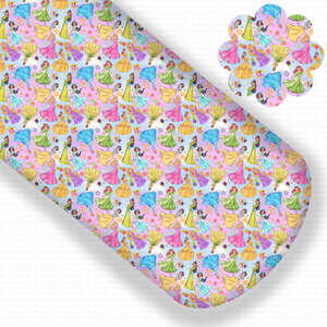 **READY TO SHIP!** Rainbow Watercolor Princess Floral Premium Faux Leather