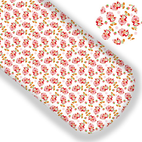 **READY TO SHIP!** Strawberry Shortcake White Premium Faux Leather