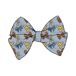 (PREORDER) PRE-TIED BOW-College Football-WV Mountaineers