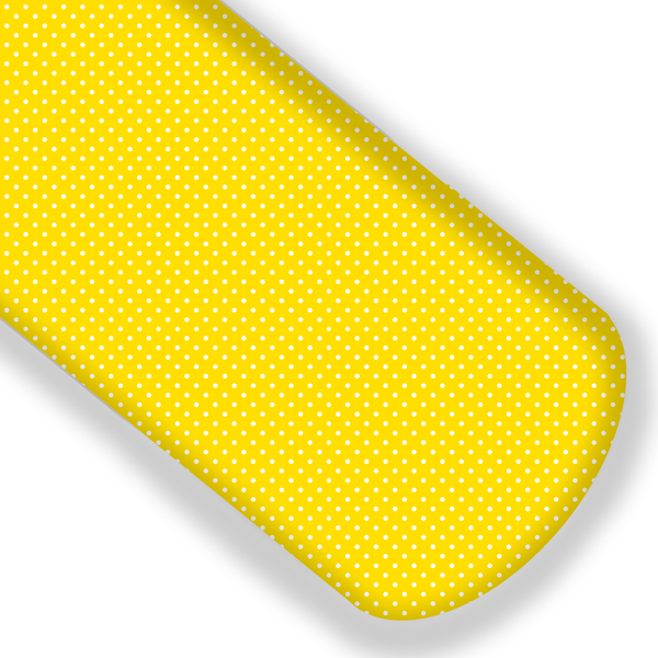 **READY TO SHIP!** Pencil Yellow Polkadot Premium Faux Leather