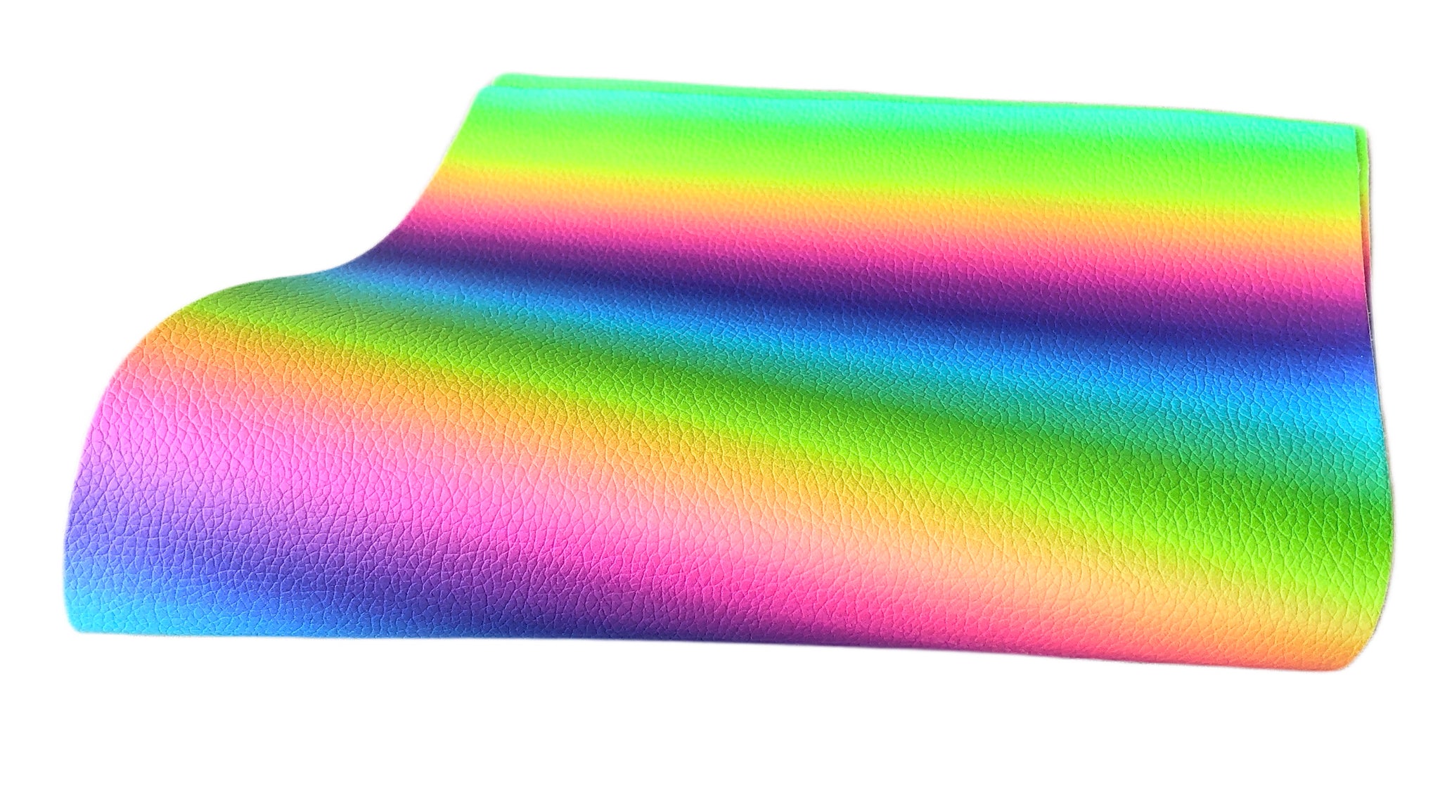 **READY TO SHIP!** Summer Rainbow Stripe Premium Faux Leather