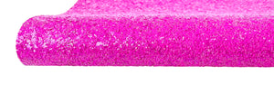 NEW! Raspberry Chunky Glitter Fabric With Felt Backing