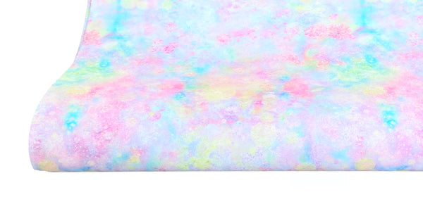 **READY TO SHIP!** Watercolor Rainbow Splash Premium Faux Leather