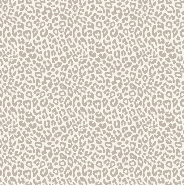 Grey Cream Leopard Textured Faux Leather