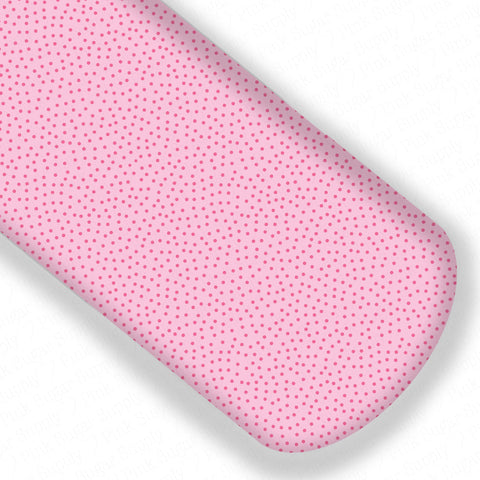 Pink and Bright Pink Confetti Dot Premium Faux Leather