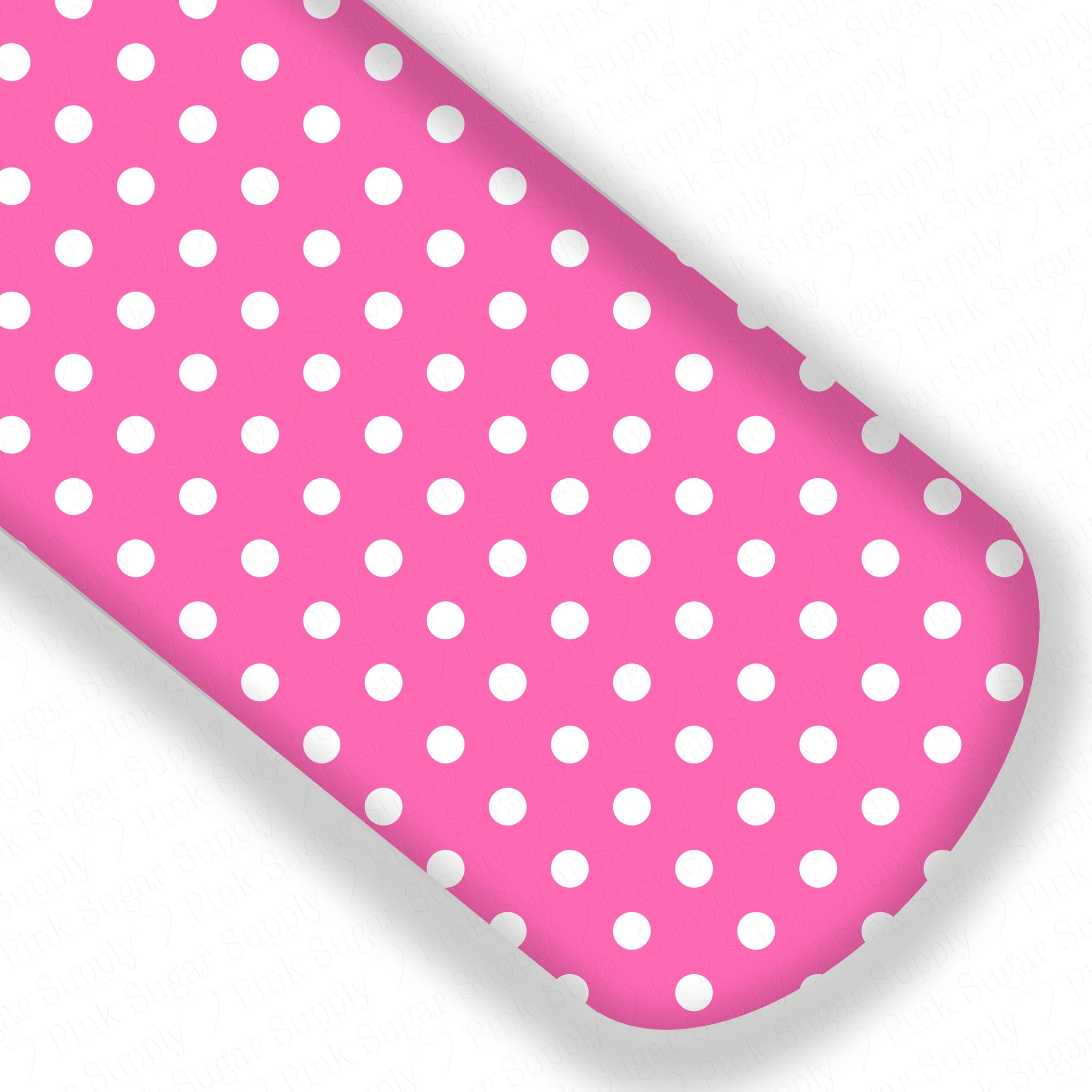 **READY TO SHIP!** Pink and White Polkadot Premium Faux Leather