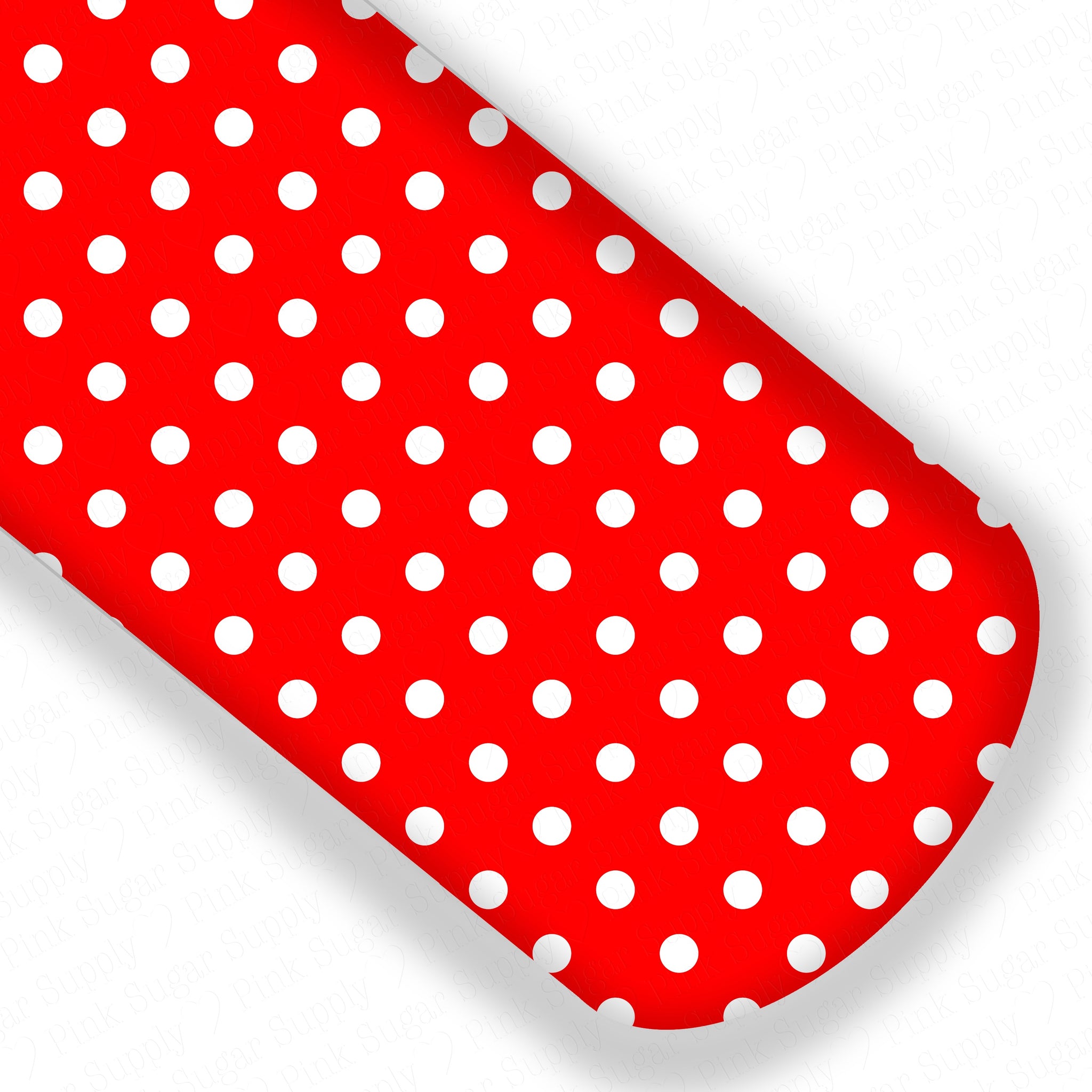 **READY TO SHIP!** Red and White Polkadots Premium Faux Leather