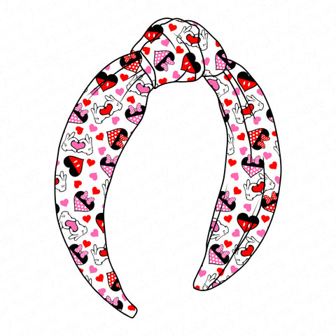 (PREORDER) TOP KNOT HEADBAND-Mouse Love