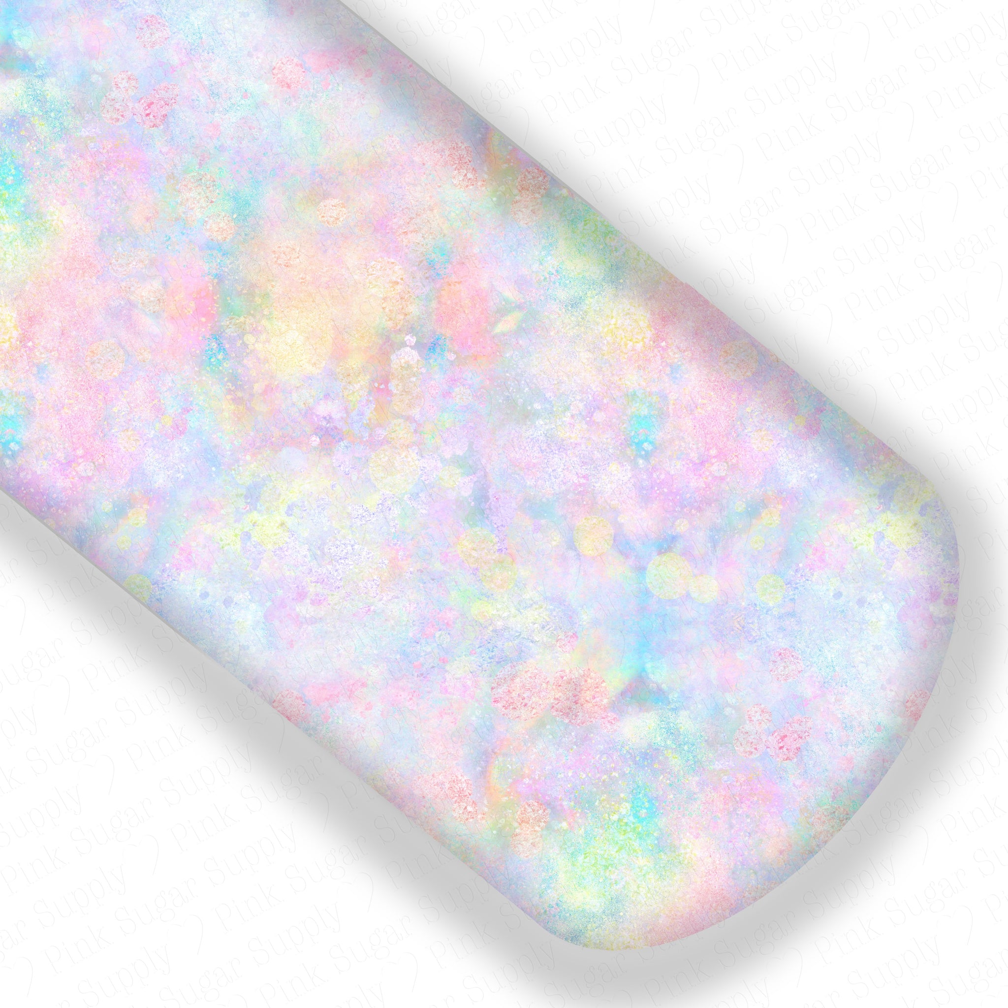 **READY TO SHIP!** Watercolor Rainbow Splash Premium Faux Leather