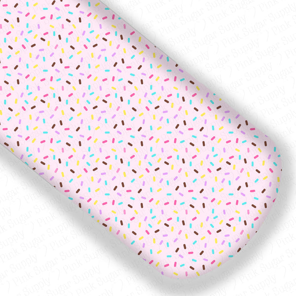 Light PINK Sprinkles Premium Faux Leather