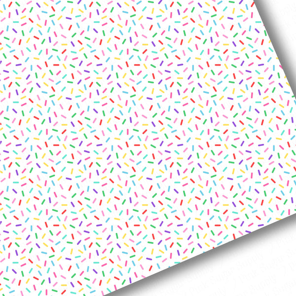 Rainbow Sprinkles Premium Faux Leather