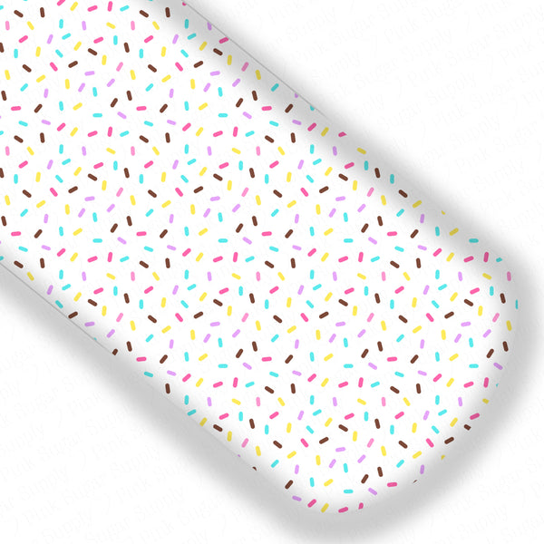 WHITE Sprinkles Premium Faux Leather