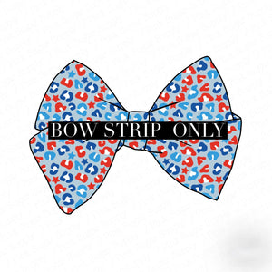*BOW STRIP ONLY** CLOSED EDGE BOW STRIP-Leopard Star BOW STRIP ONLY**CLOSED EDGE Bow-Wholesale Price
