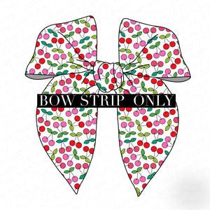 *BOW STRIP ONLY** LARGE SURGED EDGE- Very Cherry BOW STRIP ONLY**SURGED EDGE Bow-Wholesale Price