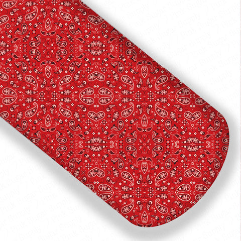 **READY TO SHIP!** Red Bandana Premium Faux Leather