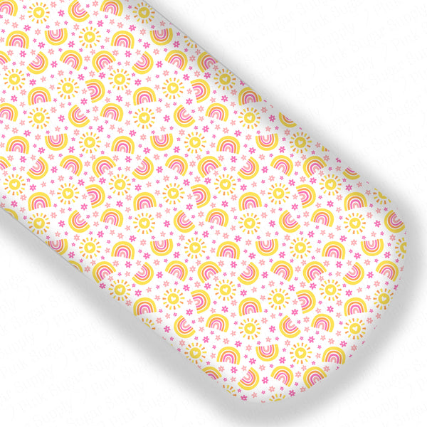 **READY TO SHIP!** Sunshine and Rainbows Premium Faux Leather