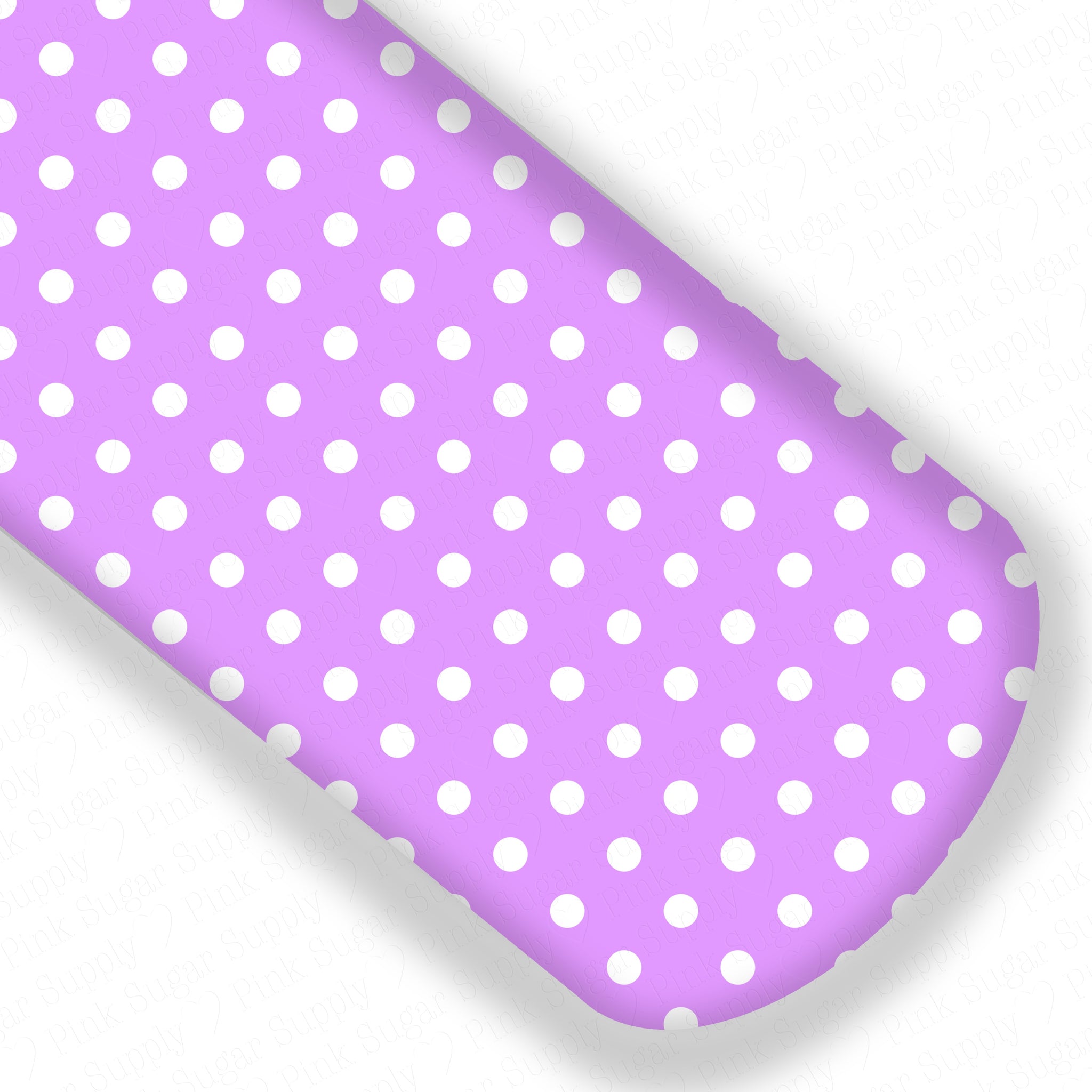 **READY TO SHIP!** Purple and White Polkadots Premium Faux Leather