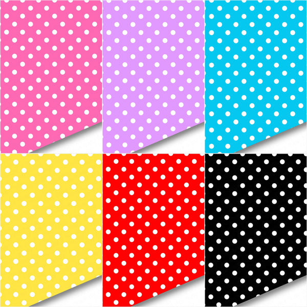 **READY TO SHIP!** Yellow and White Polkadots Premium Faux Leather