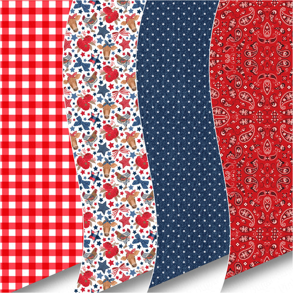 **READY TO SHIP!** Polkadot "Denim" Premium Faux Leather