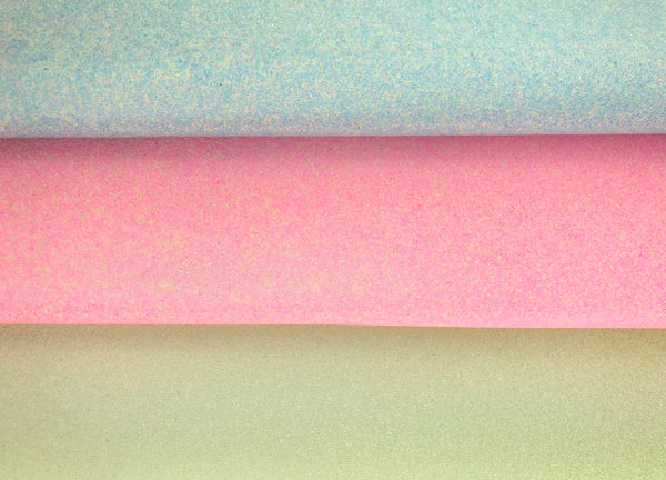 **BUNDLE** 3 Frosted Sugar Pearl Glitter Fabric Sheets