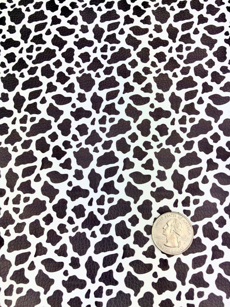 Cow Print Custom Textured Faux Leather