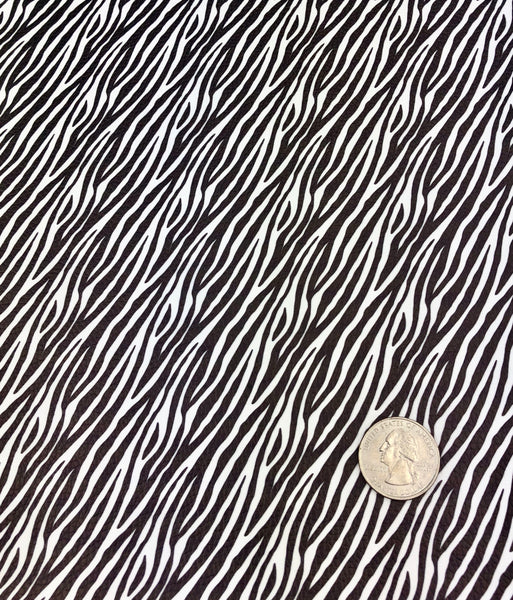 Zebra Stripes Textured Faux Leather