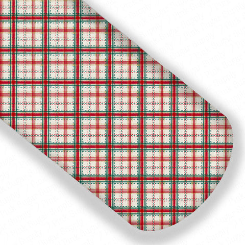 **READY TO SHIP!** Merry Tartan Knit Plaid Premium Faux Leather