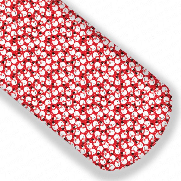 **READY TO SHIP!** Red Snowman Premium Faux Leather