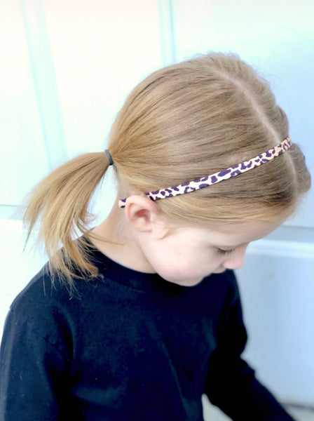 **SALE** Headband-Pink Bright Pink Confetti Dot Fabric-Hard Headband-Wholesale