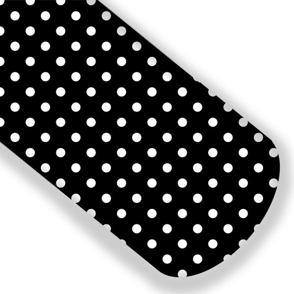 **READY TO SHIP!** Black and White Polkadots Premium Faux Leather