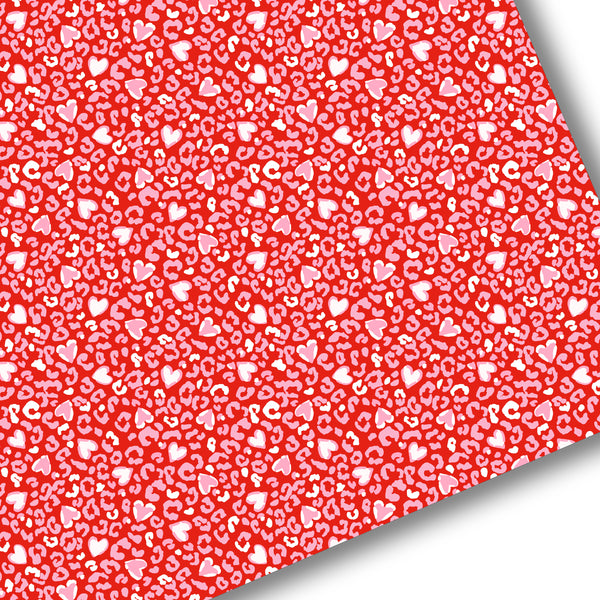 **READY TO SHIP!** Leopard Hearts Exclusive Premium Faux Leather