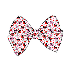 PRE-TIED Fabric Hand Tied Bow-Mouse Love Fabric-Wholesale