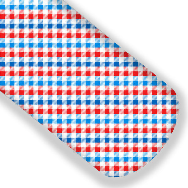 **READY TO SHIP!** Patriotic Gingham Premium Faux Leather