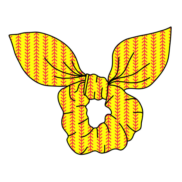 (PREORDER) SCRUNCHIE-Softball Stitches